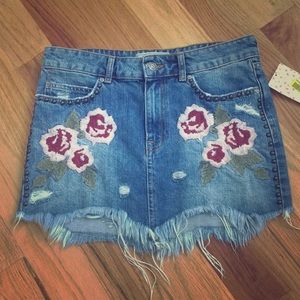 Free People Denim Skirt